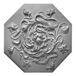 Розетка врезная из гипса ArtDeco (РВ05) (1000х1000)