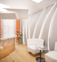 Гипсовая световая 3D панель Zaha Circles