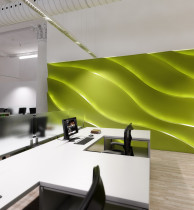Гипсовая световая 3D панель Zaha Duna